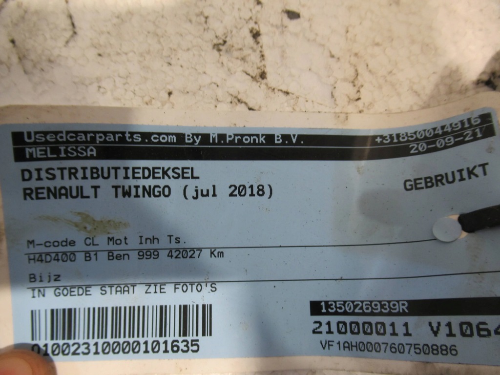 фото №6, Корпус розподільного валу 135026939r twingo iii 1.0sce