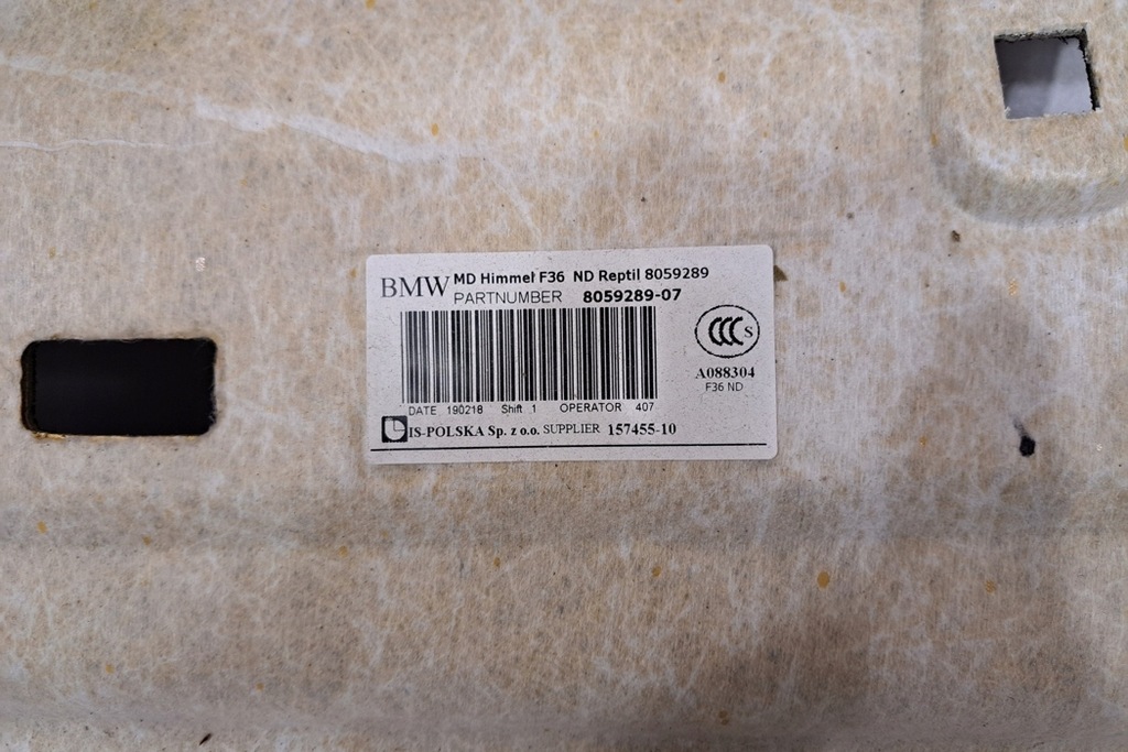 фото №13, Потолок bmw 4 gran coupe f36 8059289 2019