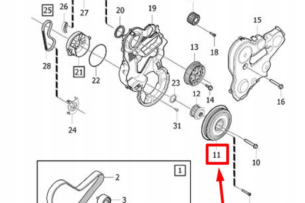 фото №7, Volvo s60 mk2 шкив коленчатого вала коленчатого nowe оригинальные 31401194