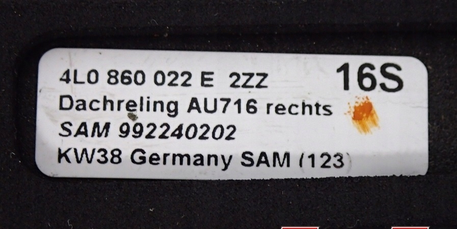 фото №8, Рейлінги дахові хром 4l0860021e 2zz audi q7 4l