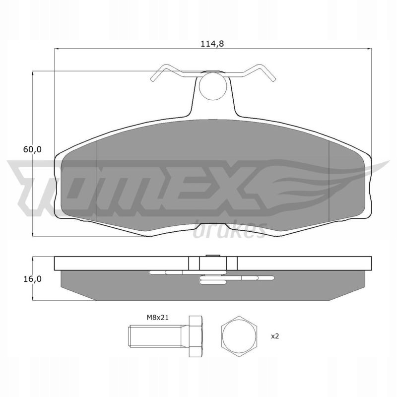 фото №7, Тормозные колодки тормозные tomex 10272 20861175