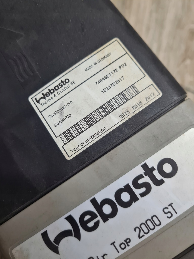 фото №6, Webasto dewasto air top 2000st renault premium midlum dxi volvo fe fl