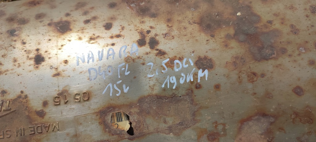 фото №7, Nissan navara d40 lift 15r 2,5 dci 190km гасник труба вихлопна 201013x00a