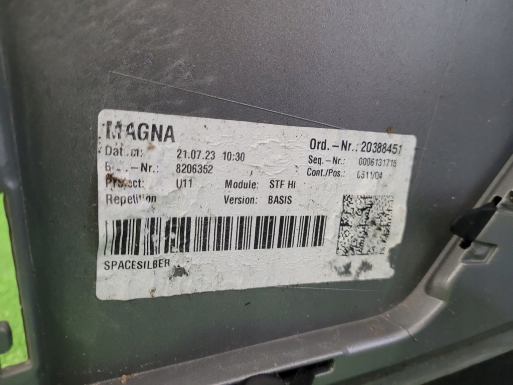 фото №8, Bmw x1 u11 basis basic обычный бампер задняя задний 51119883525 9883525