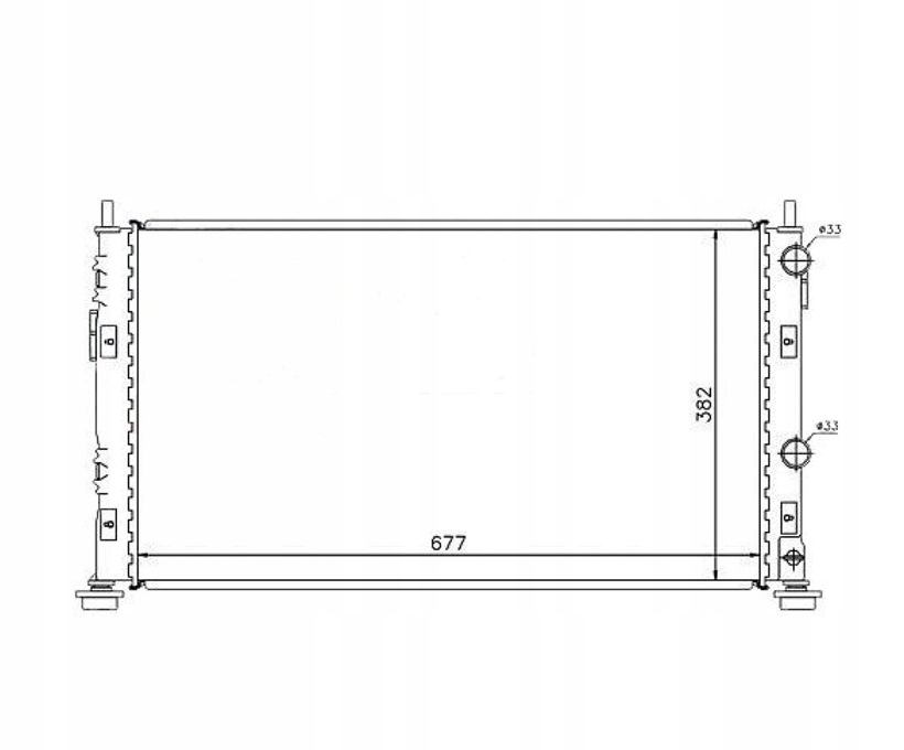 фото №1, Радиатор chrysler sebring 01- 5017619aa nowa