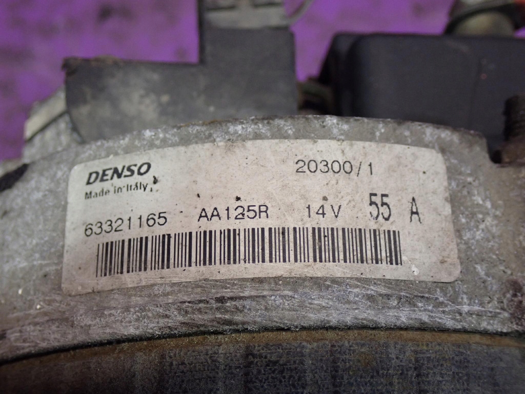 Fiat uno 0,9 45km генератор 63321165 55a с Разборки