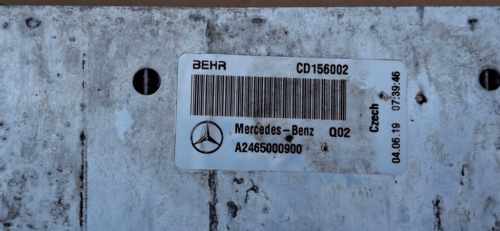 фото №9, Mercedes w246 w176 w117 w156 x156 интеркулер радиатор воздуха