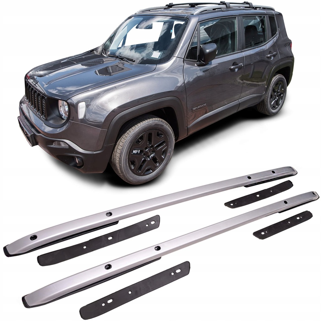 фото №1, Jeep renegade рейлінги дахові 2015+ сріблястий