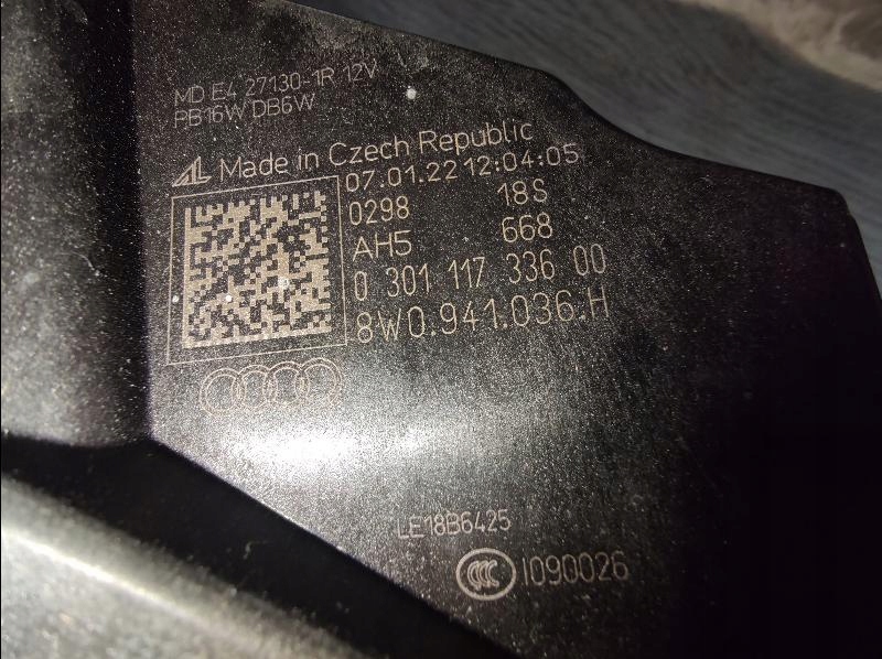 фото №5, Лампа передняя перед audi a4 b9 lift matrix 8w0