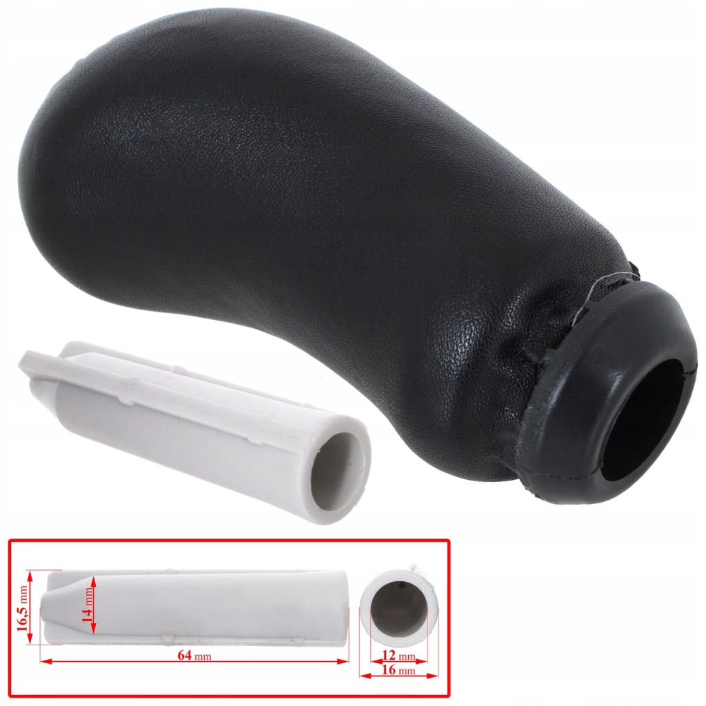 фото №2, Ручка рычаг переключения передач кожа 5b do renault megane iii 3