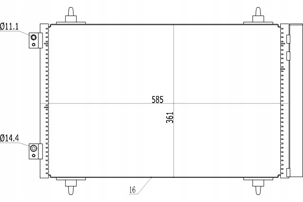 фото №2, Конденсатор конденсатор кондиціонера jumpy 2.0hdi 07- hart