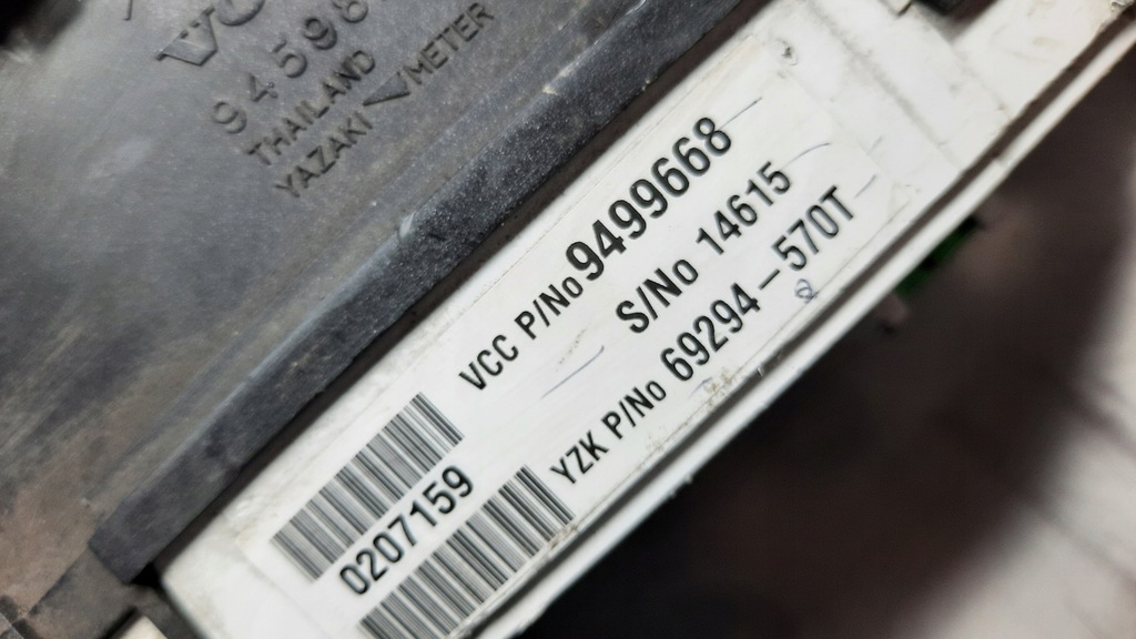 фото №6, Счетчик приборы 9499668 volvo v70 01r 2.4b