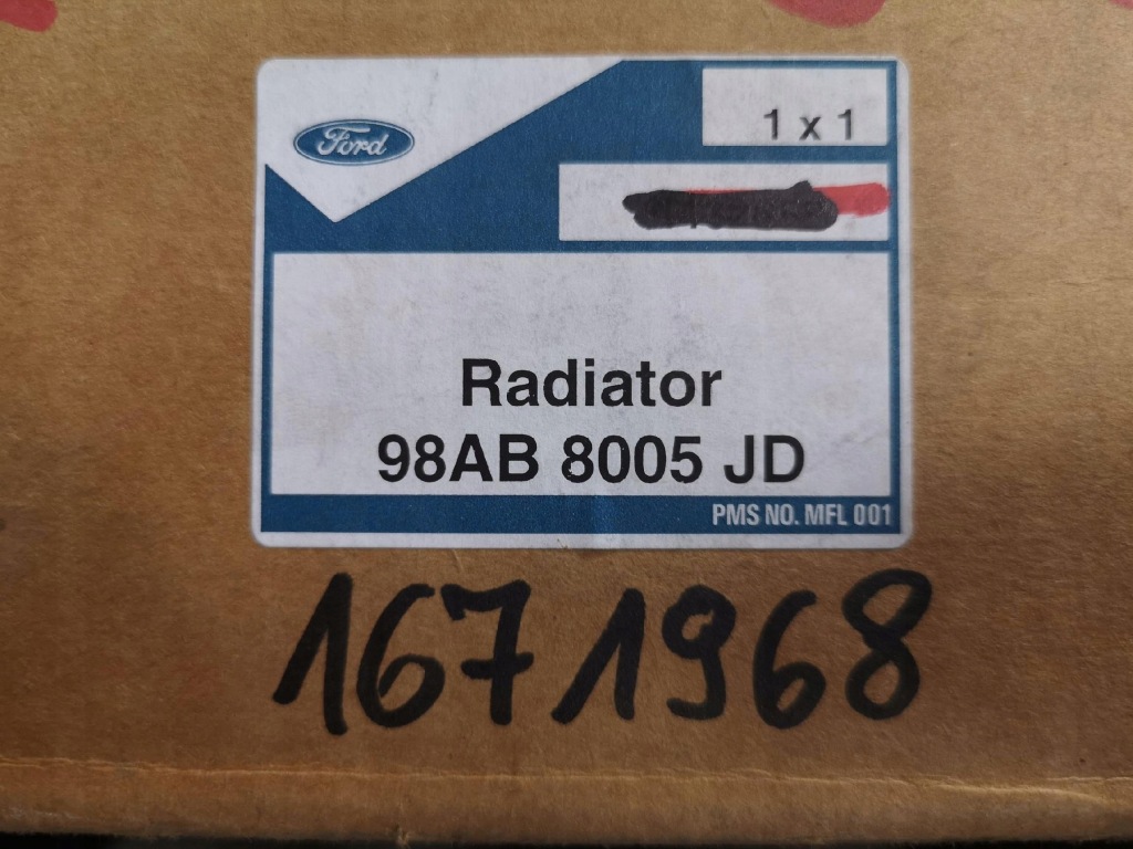 Радиатор воды ford focus 98-05 1.4 1.6 / 1671968 Киев