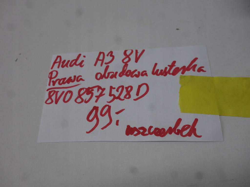 фото №8, Корпус зеркало правая audi a3 8v0857528d