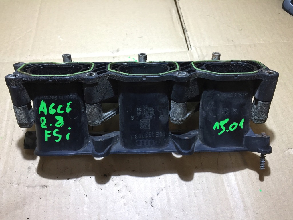 фото №5, A6 c6 2.8 fsi коллектор всасывающий молдинг 06e133109j