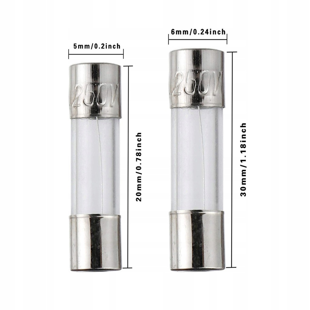 фото №9, Набір запобіжники скляний 1a-20a 200 szt