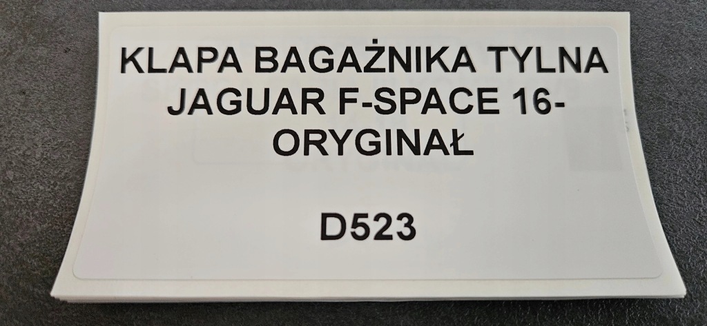 фото №4, Кришка багажника багажника задня jaguar f-pace 16- оригінал
