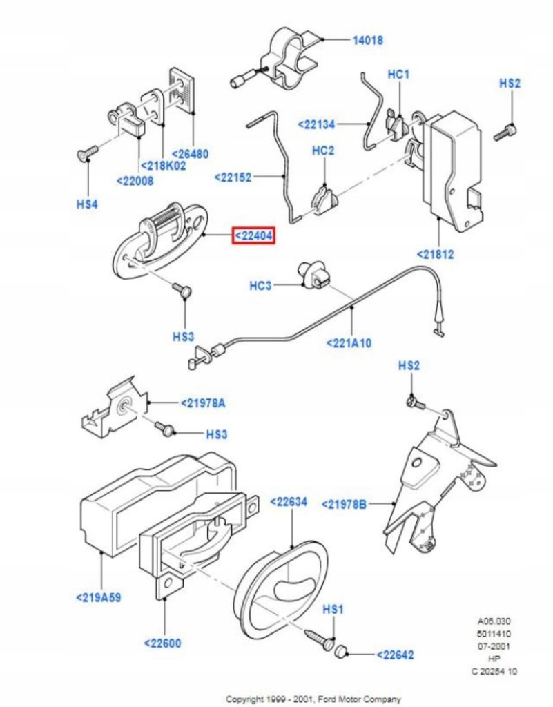 фото №8, Ручка зовнішня правий перед ford puma 97-01