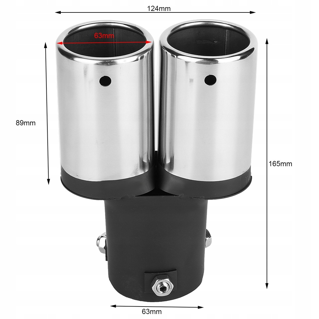 фото №10, Наконечник глушника накладка вихлоп подвійний