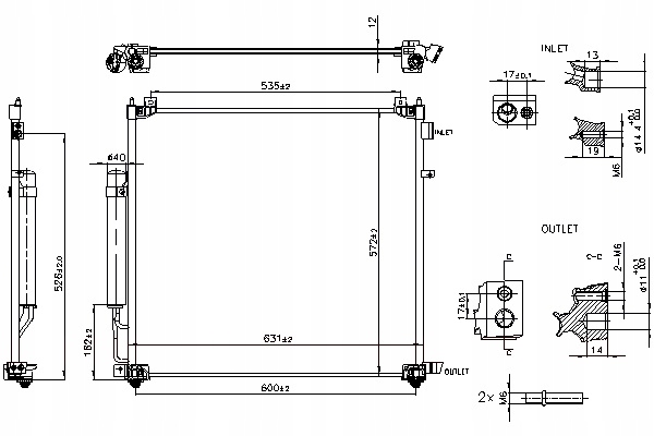 фото №1, Nissens конденсатор кондиционера land rover defender discovery v range