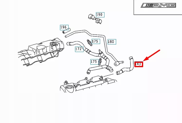 Mercedes-benz ml w163 пабтрубок  odpowietrzacza коробки коленчатого вала a1120181882 oem с Разборки