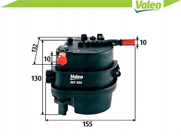 фото №4, Фильтр топлива peugeot 107 1.4 hdi valeo