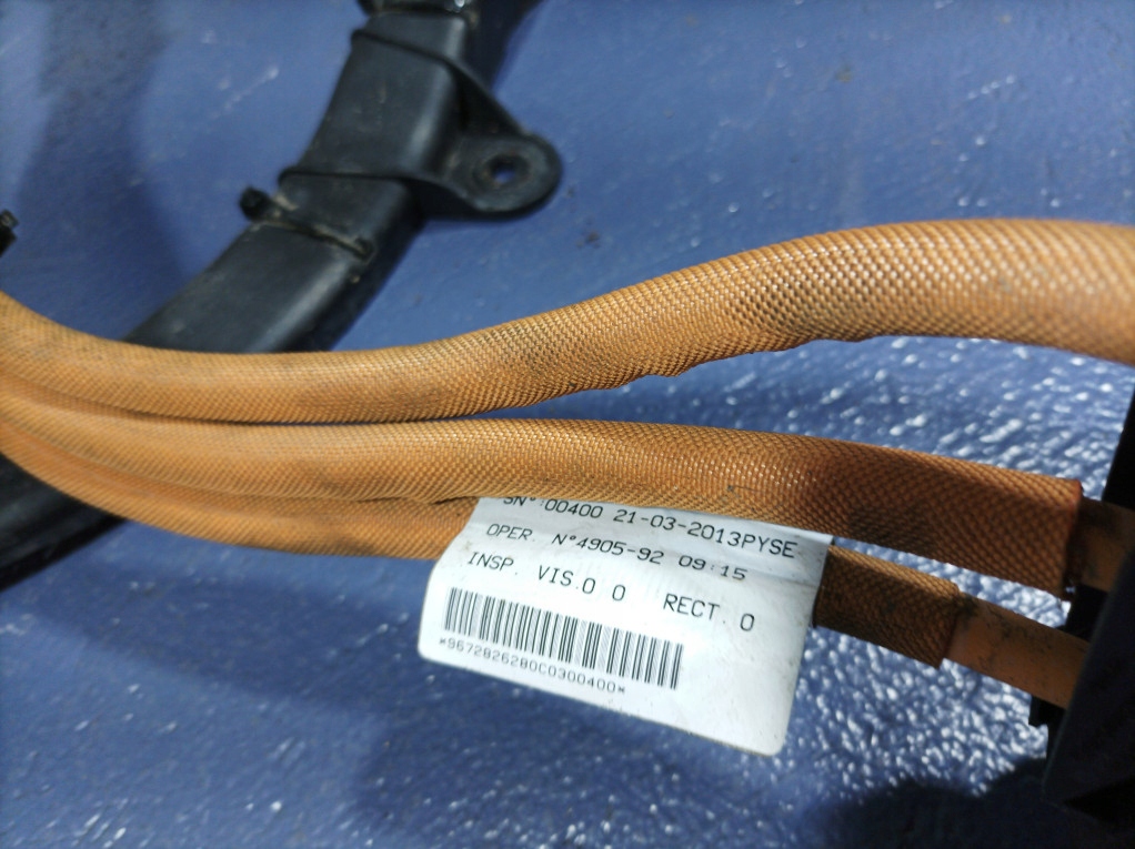 фото №6, Peugeot 508 i sedan hybrid 4 шланг живлення заряджання акумулятора 9672826280