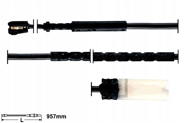 фото №2, Ate 24.8190-0307.2 контакт предупредительный, износ накладок тормозных