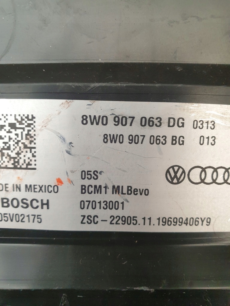 фото №3, Модуль комфорту audi 8w0907063dg
