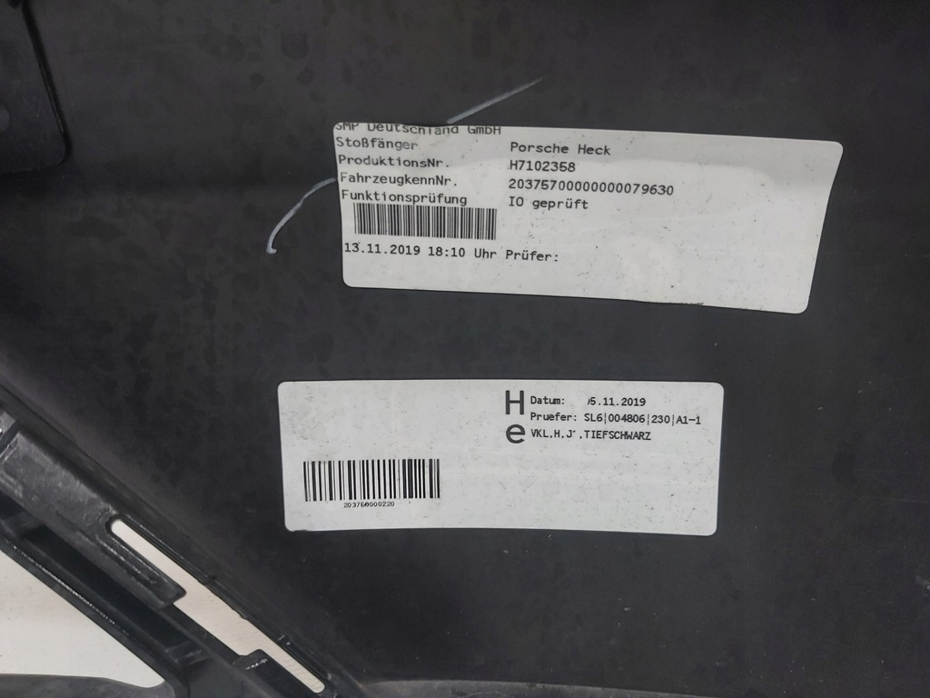 фото №15, Бампер задняя задний porsche taycan 9j 9j1807421