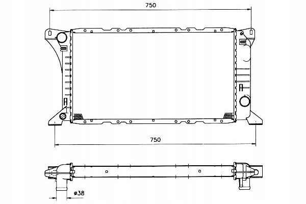 Nrf 506212 радиатор, система охлаждение двигателя Цена