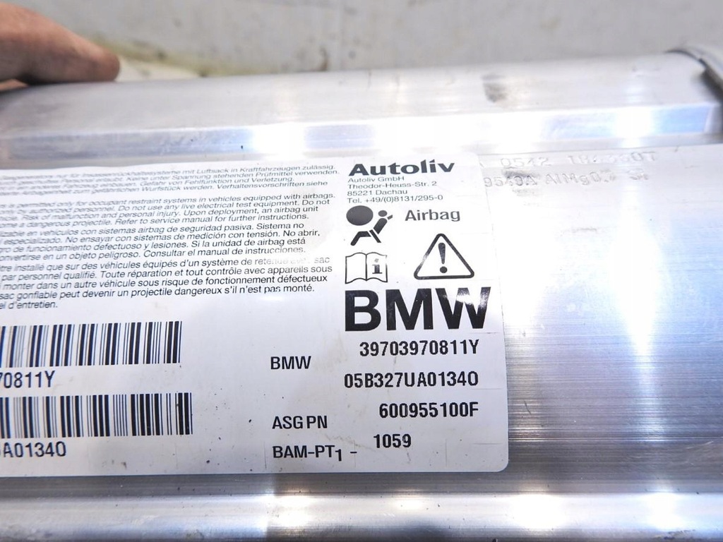 фото №6, Подушка подушка безпеки пасажира bmw e61 39703970811y 600955100f