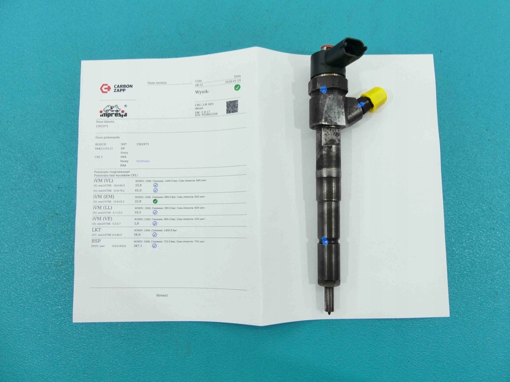 фото №1, Test форсунка alfa romeo 156 0445110111 1.9 jtd