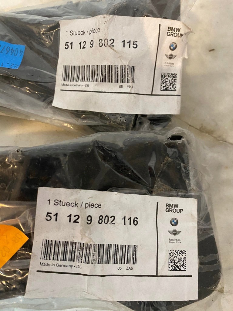 Mini cooper r60 напрямна бампера задня l/p Оригінал