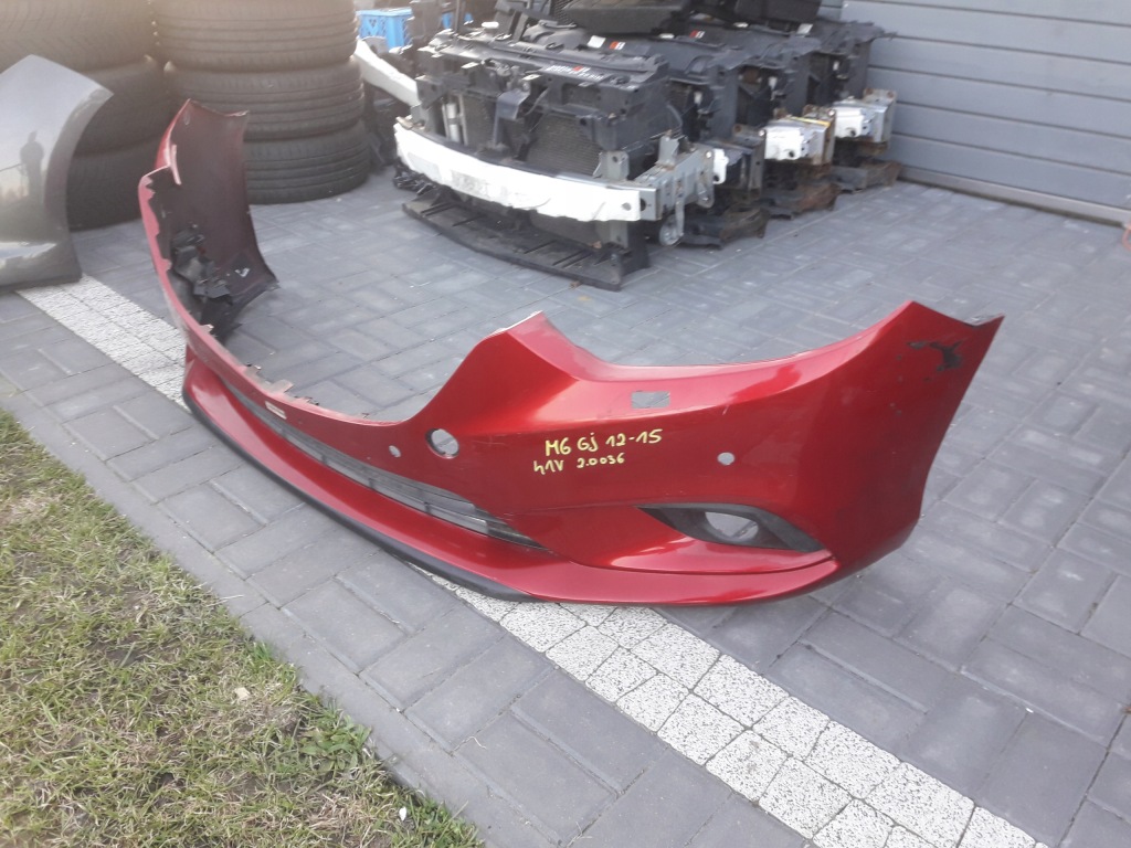Mazda 6 gj 2012-2015 бампер перед оригинал передний + решётки цвет 41v Киев