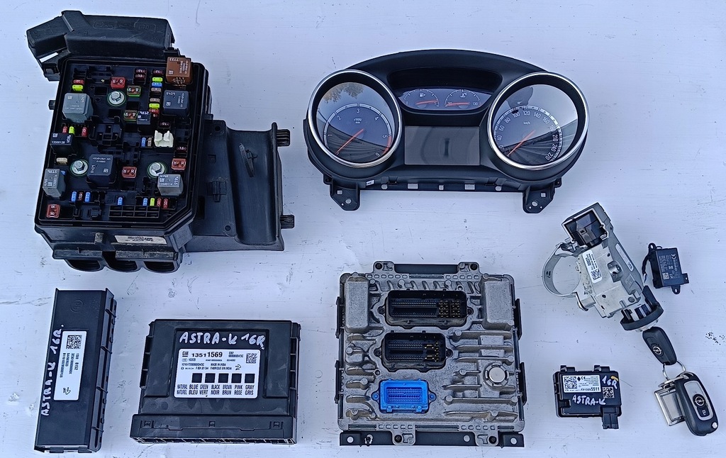 фото №1, Opel astra k v 16 r 1.6 cdti набор стартовый блок управления двигателя kpl