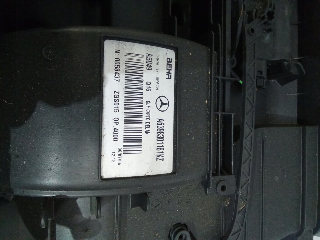 фото №5, G521 отопитель mercedes vito w639 a6398301161kz