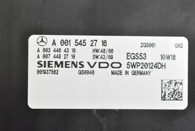 фото №7, Блок управления коробки a0015452716 mercedes e-klasa w212 2.2 cdi 170 km 09-13