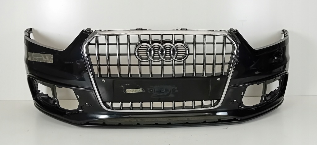 фото №1, Audi q3 8u 8u0 бампер перед передній s line + решітка радіатора хром