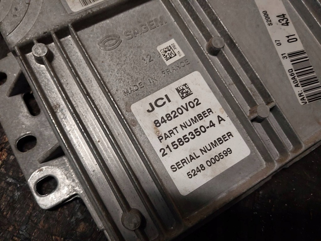 фото №8, Блок управления / модуль ecu peugeot 1007 9658738480 21585350-4 84820v02