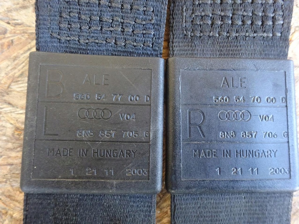 фото №12, Audi tt 8n coupe ремни безопасности правый левый перед передние 8n8857705g