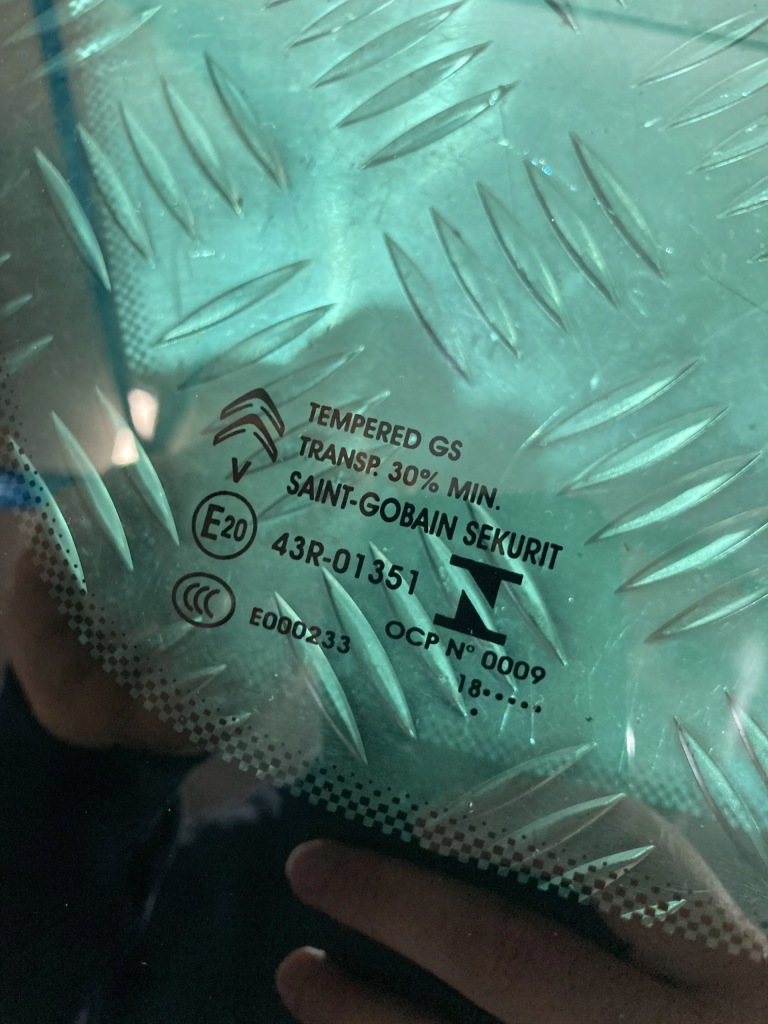 фото №2, Скло кузовна лівий задня c3 aircross 2018r.