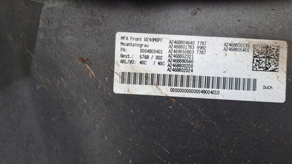 фото №15, Mercedes b klasa w246 lift бампер перед 6x pdc