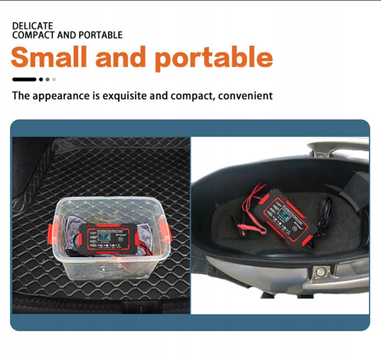 фото №15, Зарядний пристрій акумуляторів автомобільних 12v 6a ремонт імпульсів дисплей lcd інтелектуальний швидкі заряджання agm