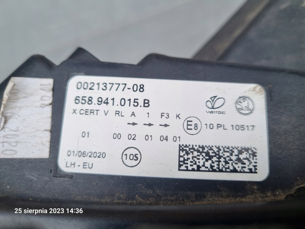 фото №5, Лампа левая перед skoda kamiq full led 658941015b