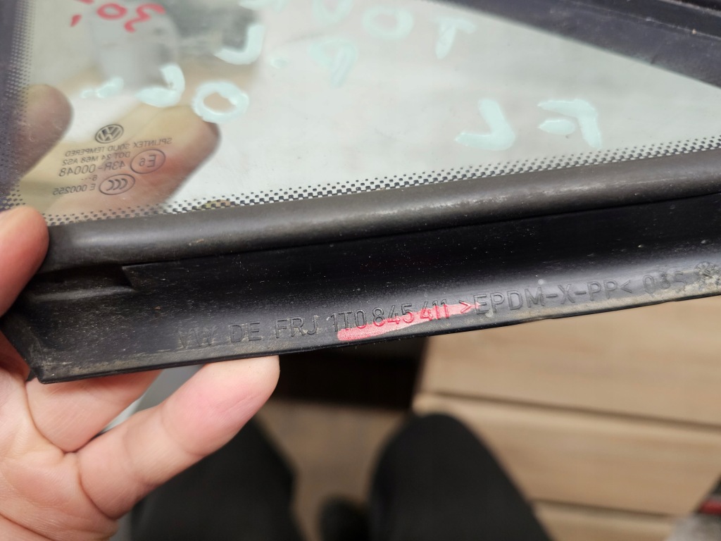 фото №12, Vw touran 1t стекло кузовная левая перед 1t0845411 оригинал