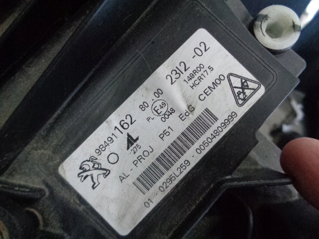 фото №7, Капот бампер крыло лампа peugeot 408 p54 1.2 thp puretech kkj 2022 rok