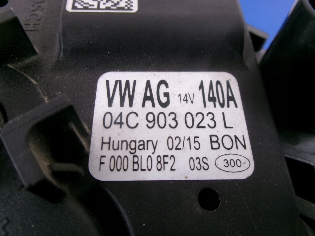 фото №5, Vw polo v 64 lift 1.2tsi генератор 04c903023l bosch 140a перевірений