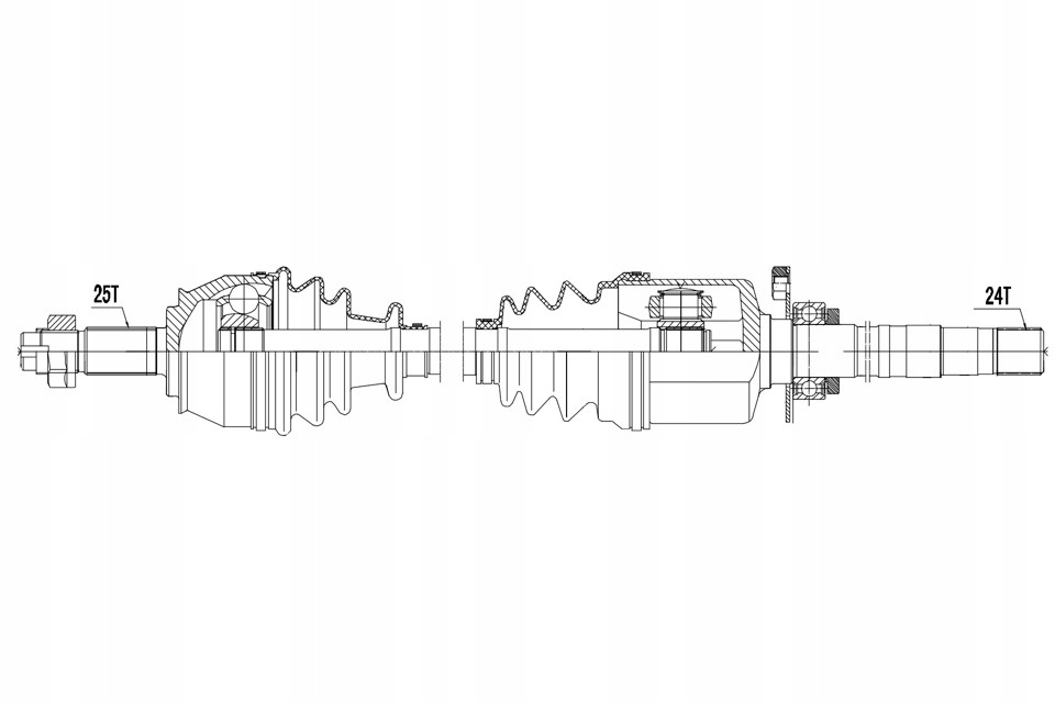 Привідний вал права fiat grande punto 1.3 jtd 2005- Недорого