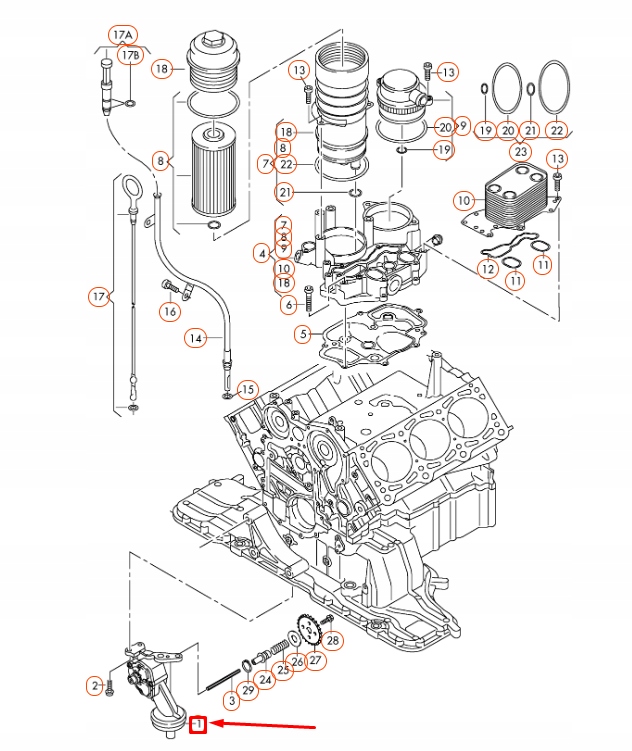 фото №9, Audi q7 4l oil насос 059115105cb